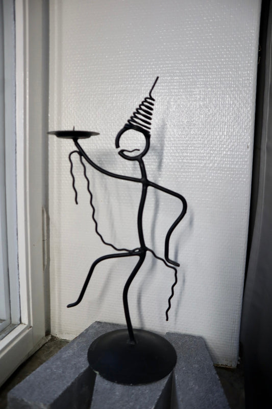 FIGUR, smide, ljusstake