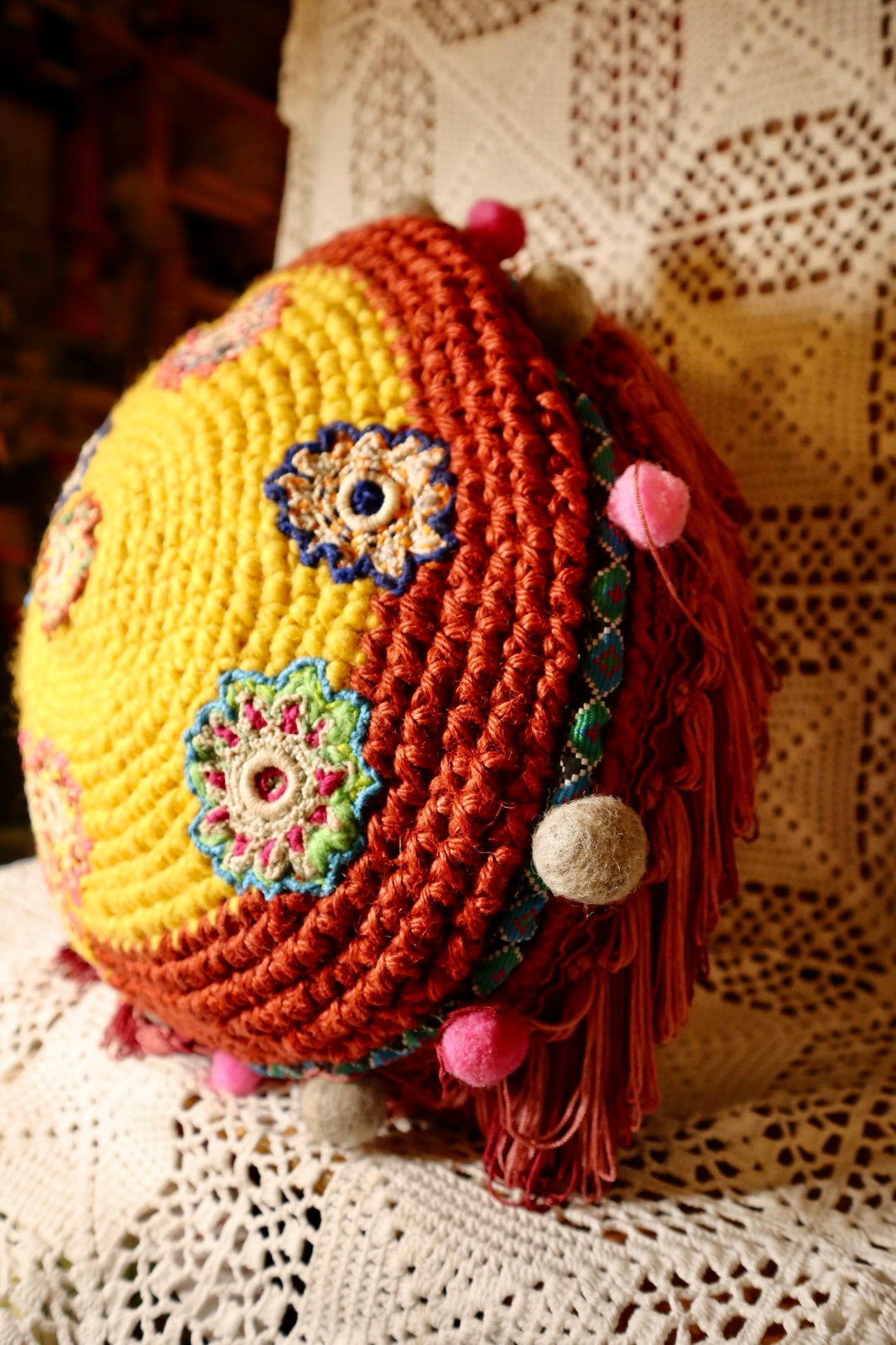 Stars and Stones meditation pillow