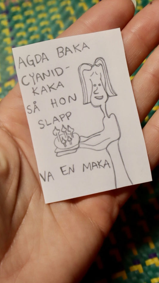 AGDA BAKA, klistermärke