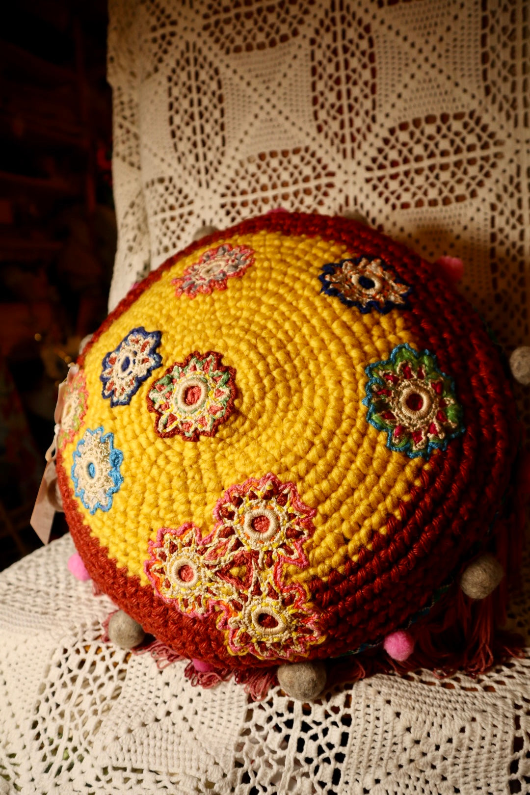 Stars and Stones meditation pillow