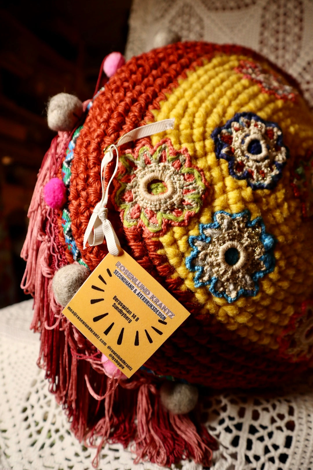 Stars and Stones meditation pillow