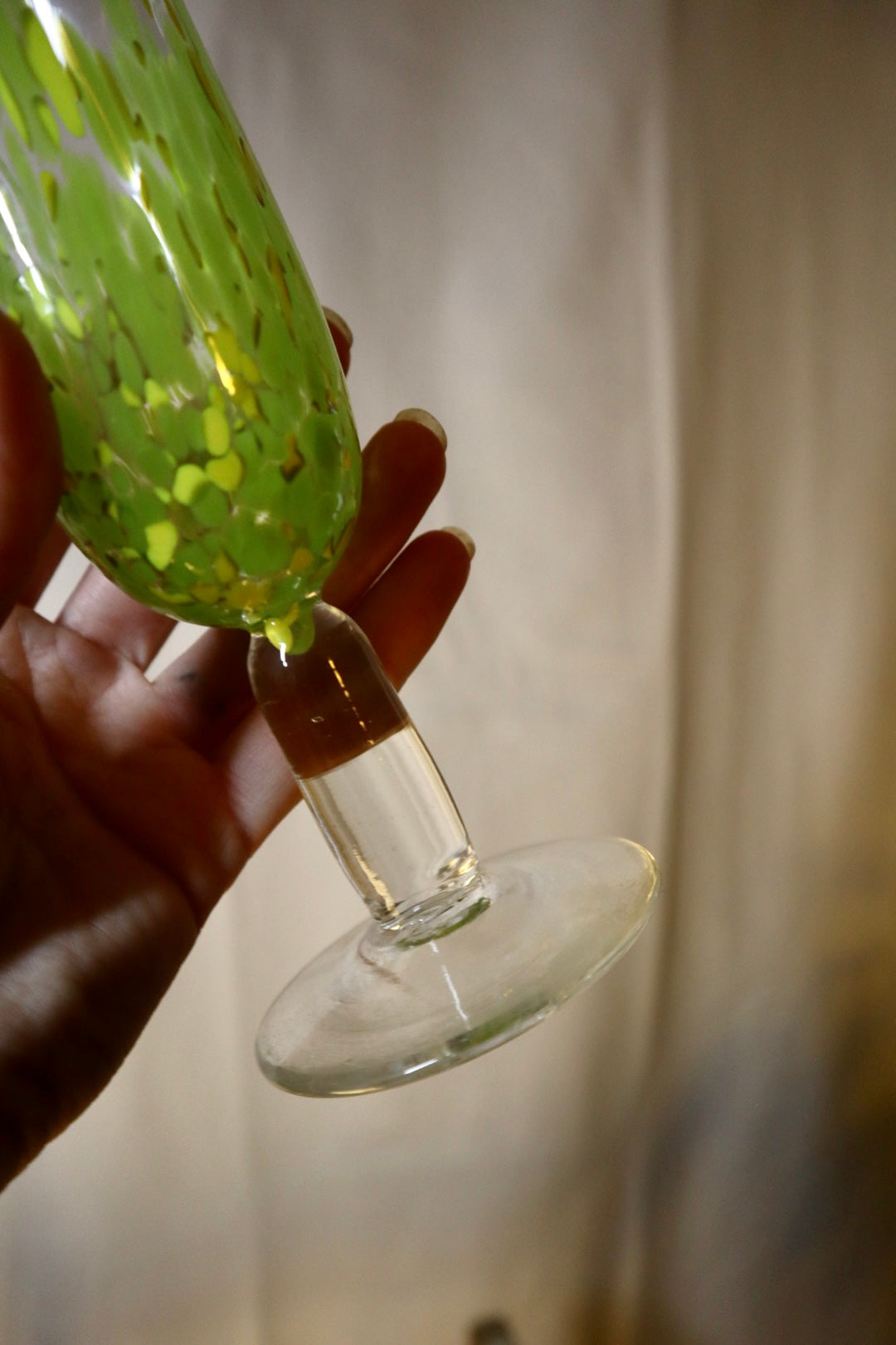 Munblåst champangeglas