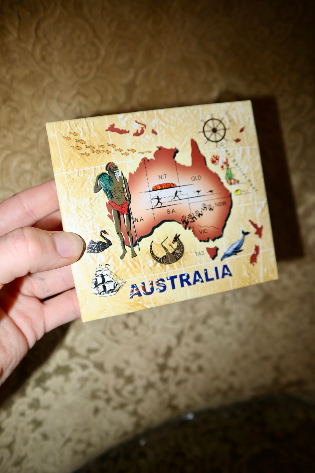 AUSTRALIEN, souvenir, glasunderlägg
