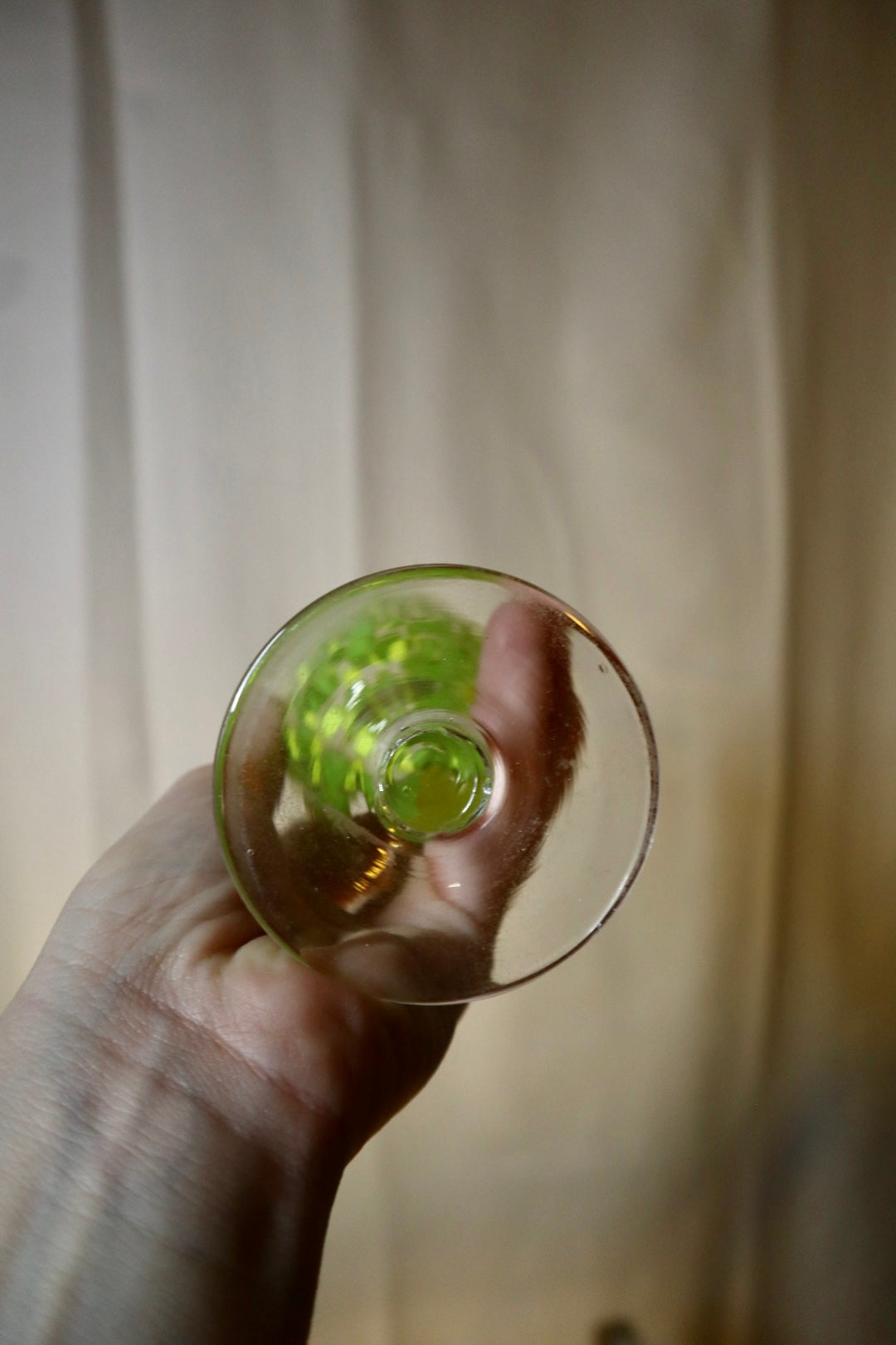 Munblåst champangeglas