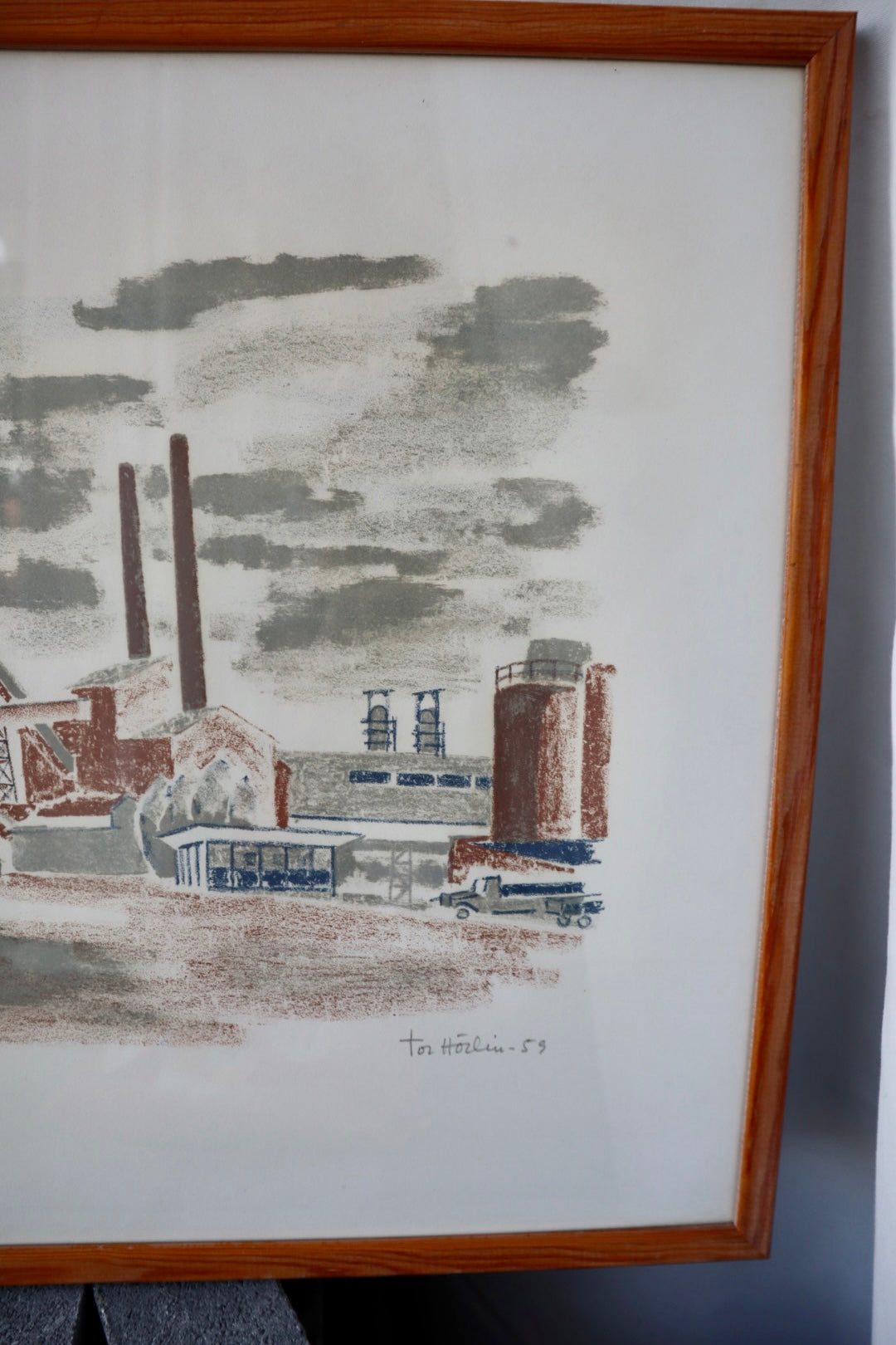 TOR HÖRLIN, skånska cement, litografi