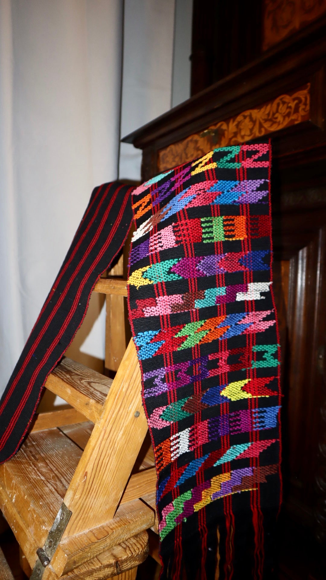 Chilenskt hantverk, table runner, väv