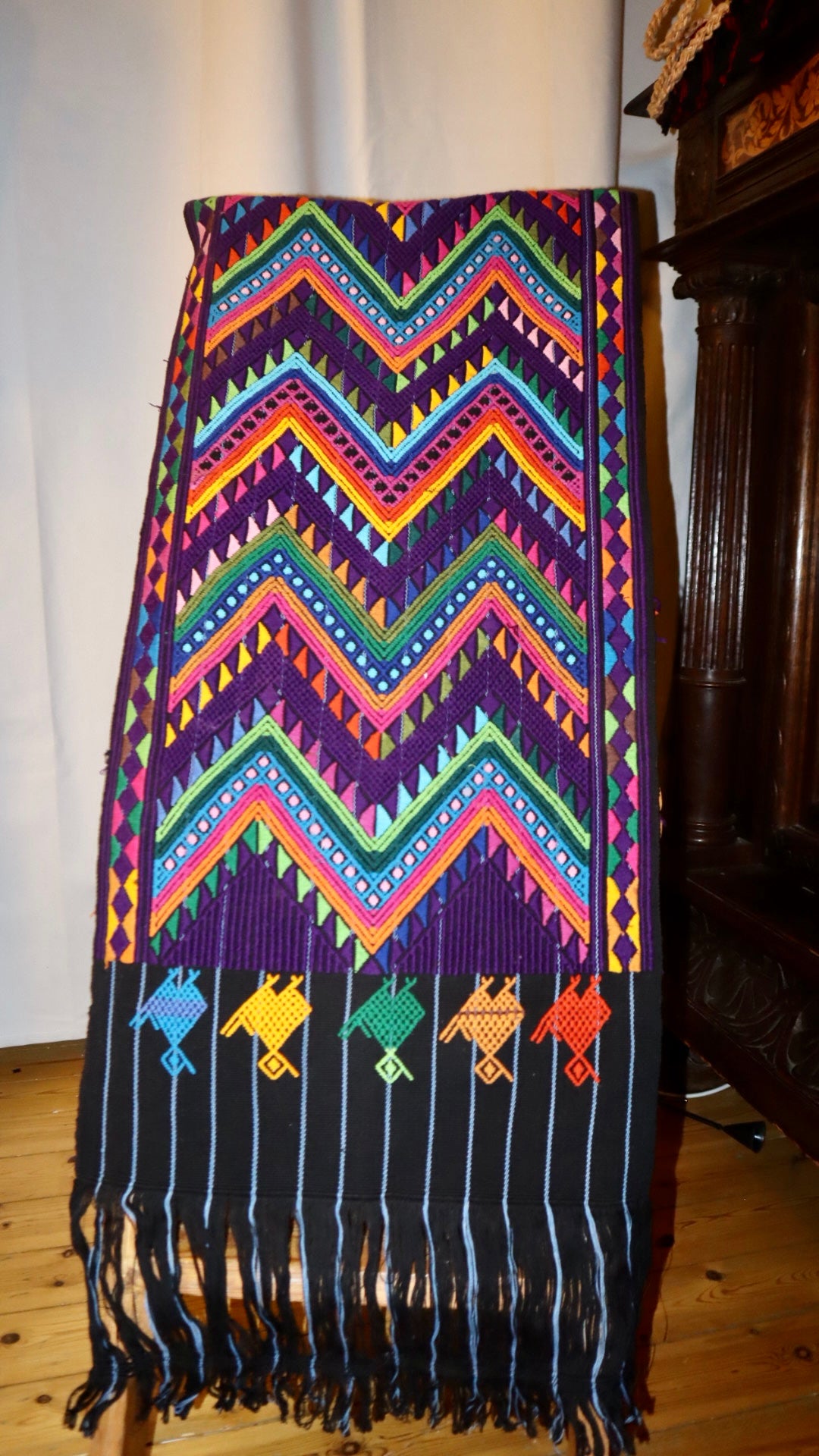 Chilenskt hantverk, table runner, väv